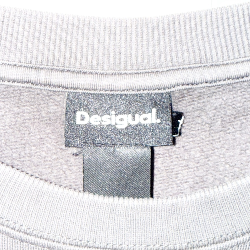 Desigual Embellished Logo Cotton Sweatshirt M - Picture 5 of 7